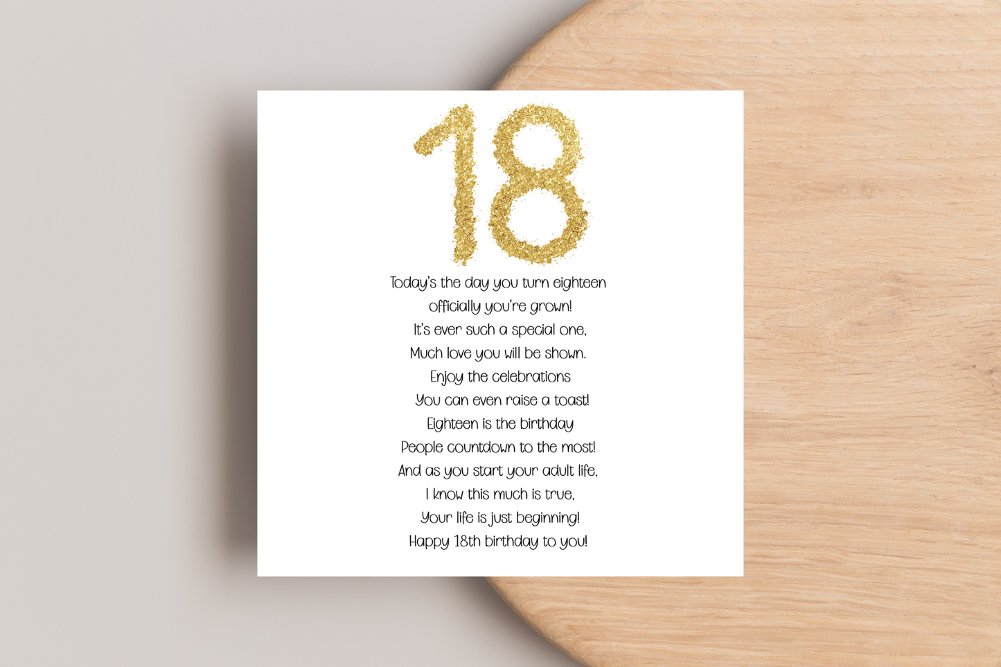 18th Birthday Card for him