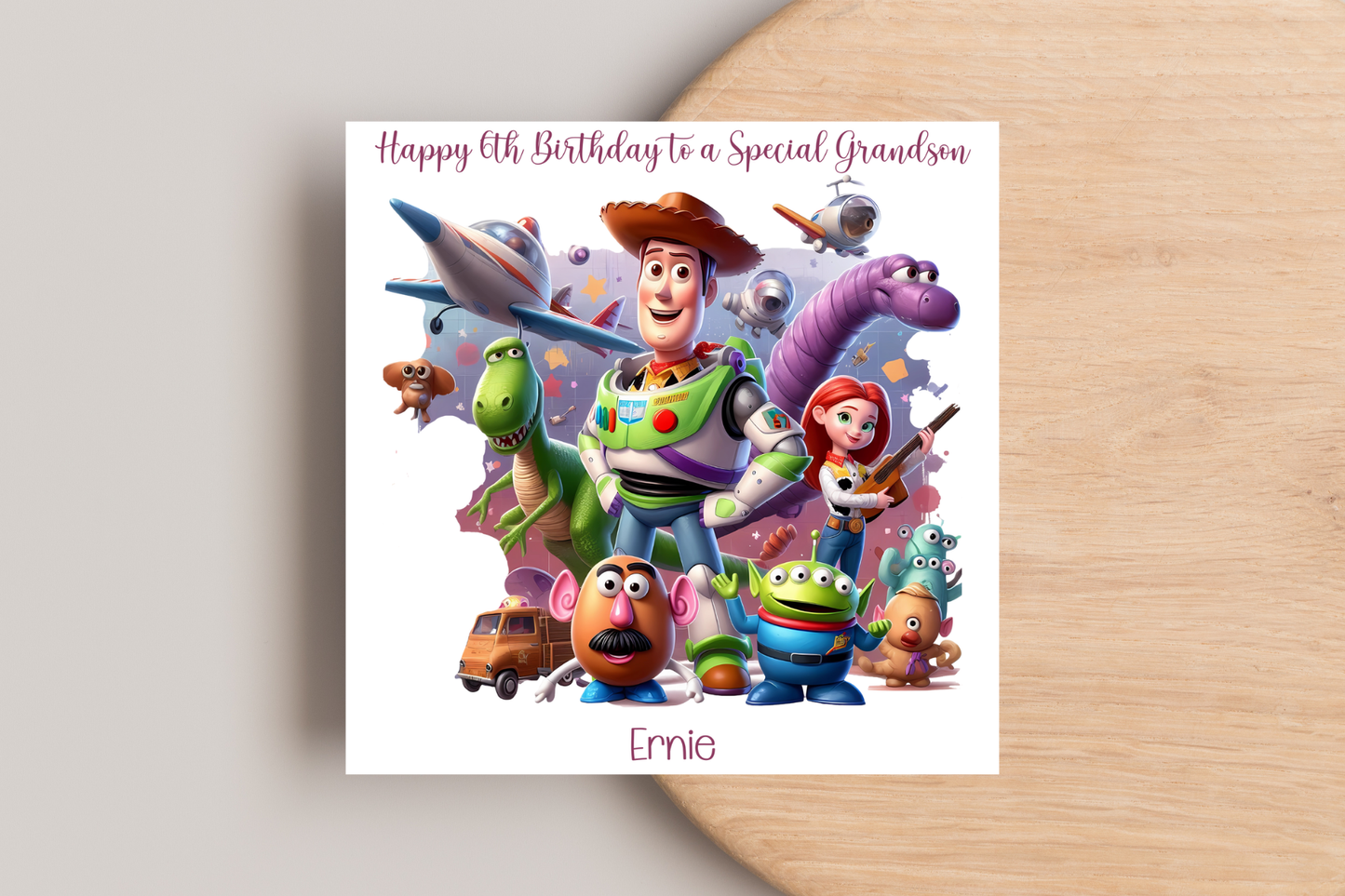 Personalised Toy Story Birthday Card for Kids