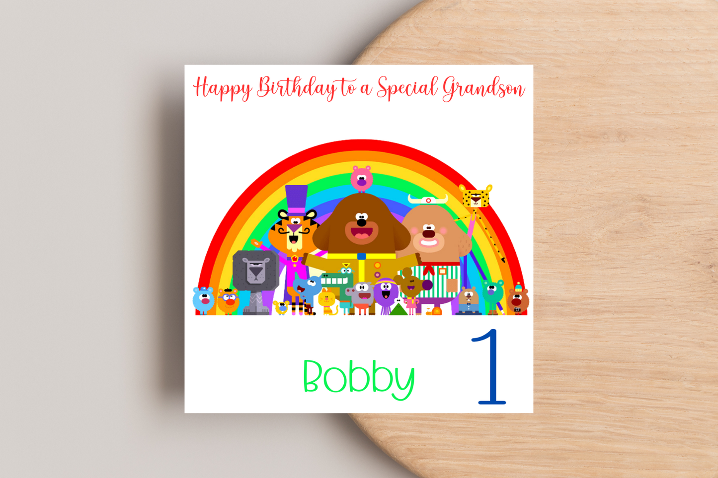 Personalised Hey Duggee Birthday Card