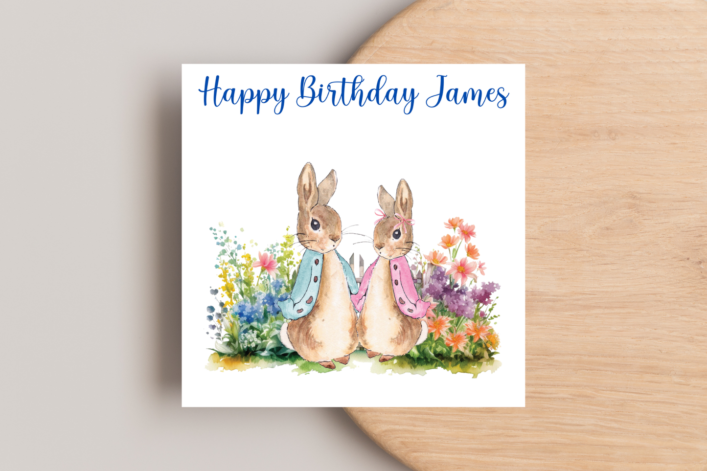 Peter Rabbit Birthday Card | Personalise