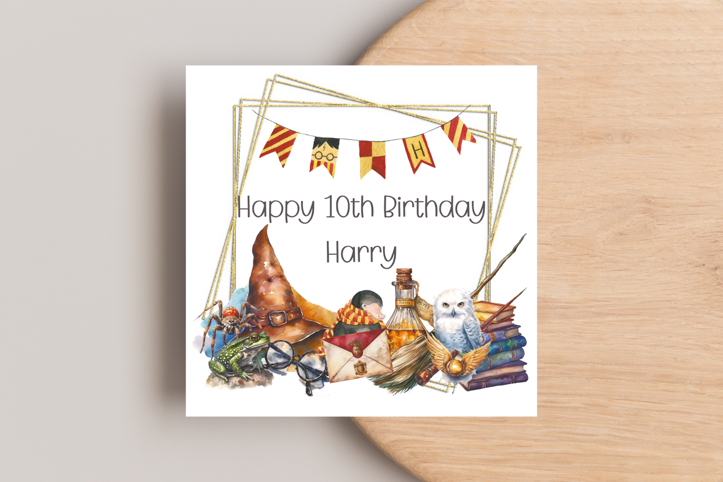 Personalised Harry Potter Inspired Birthday Card