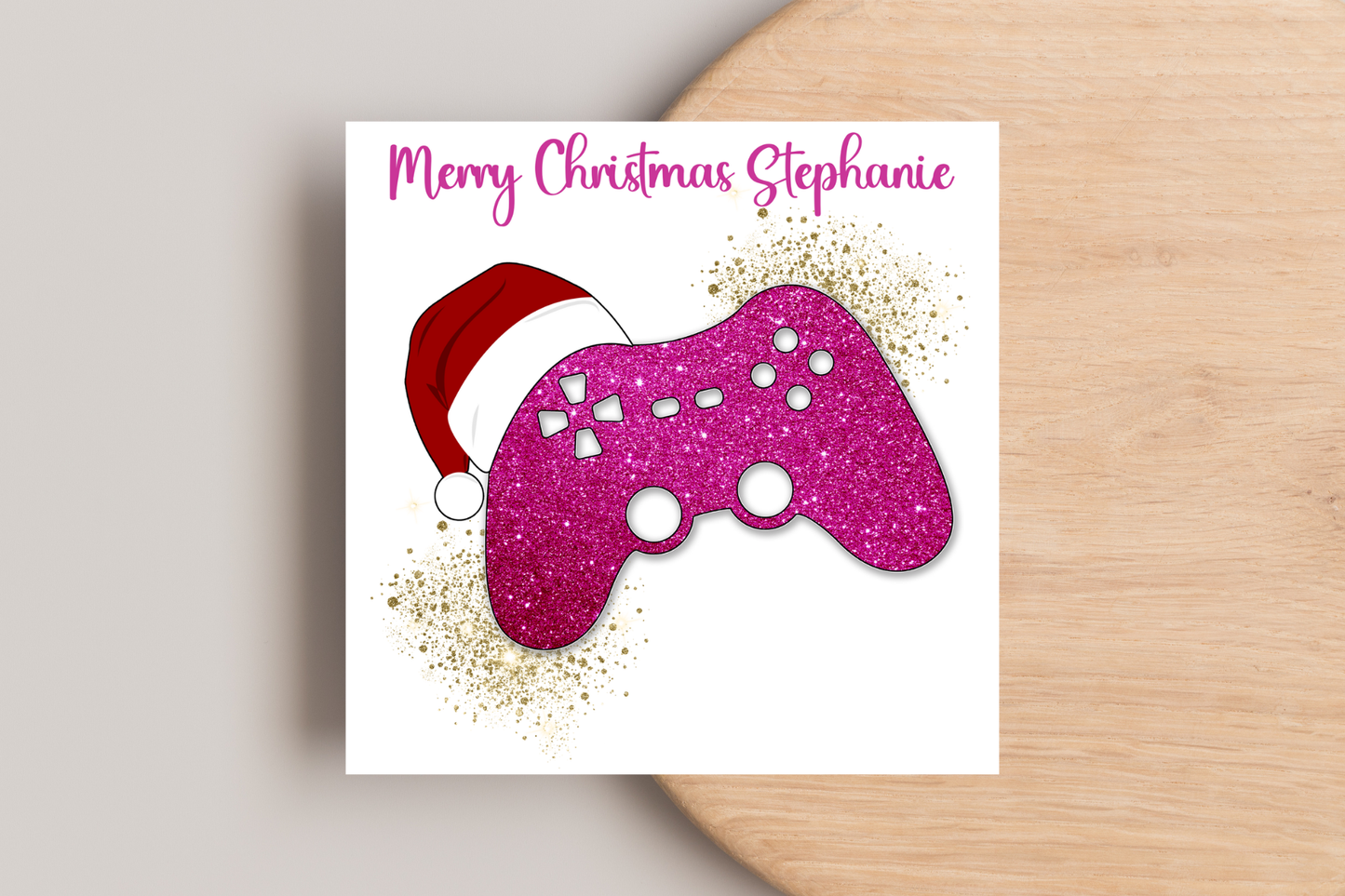 Personalised Gaming Christmas Christmas Card