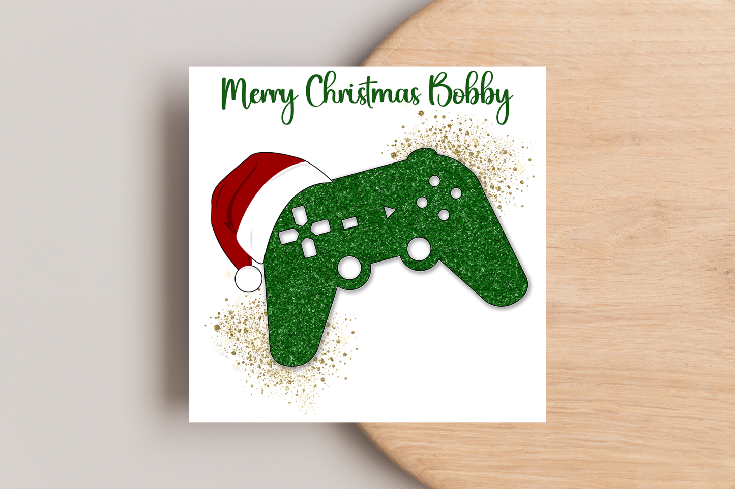 Personalised Gaming Christmas Christmas Card
