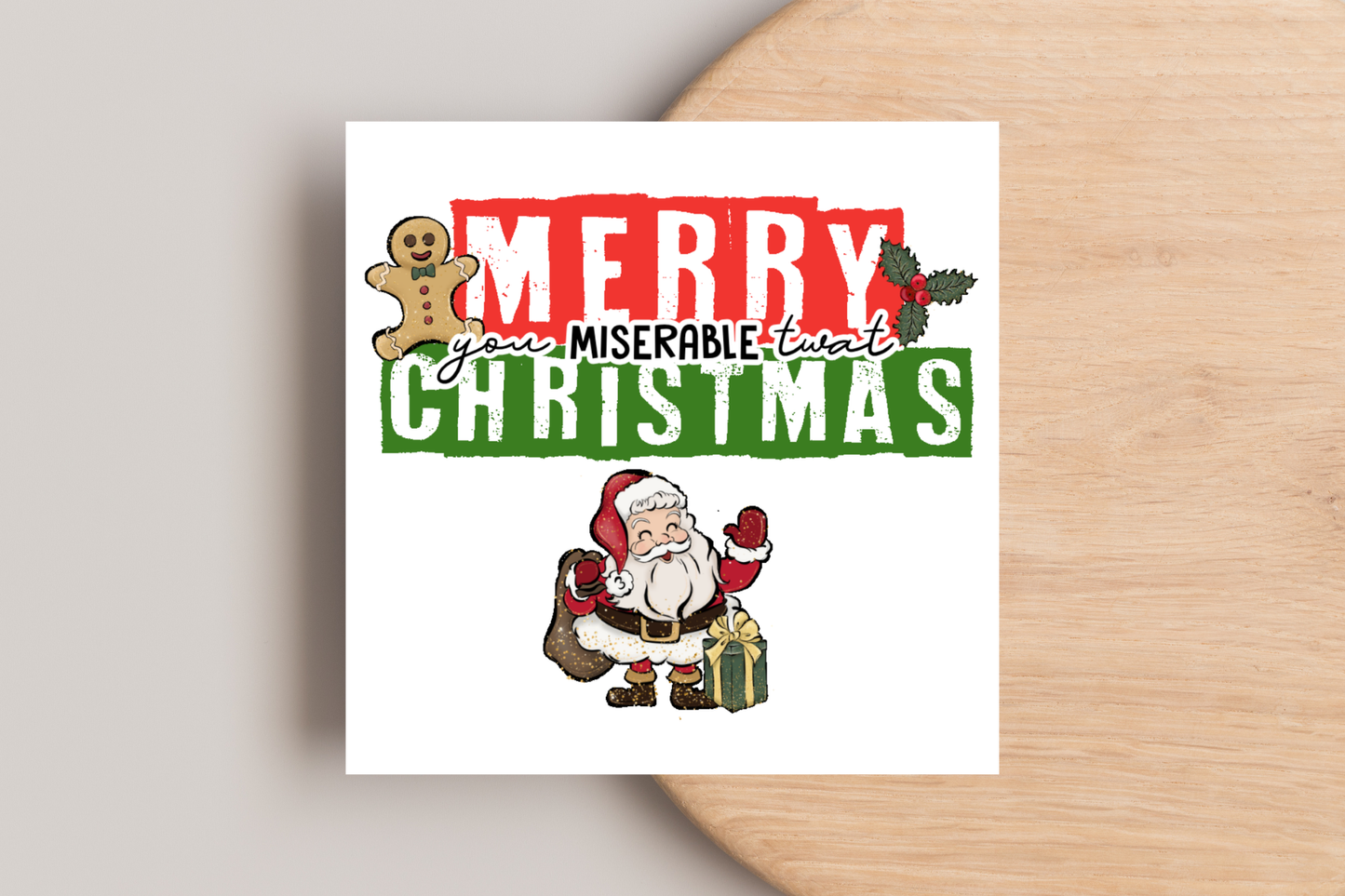 Merry Christmas Rude Christmas Card