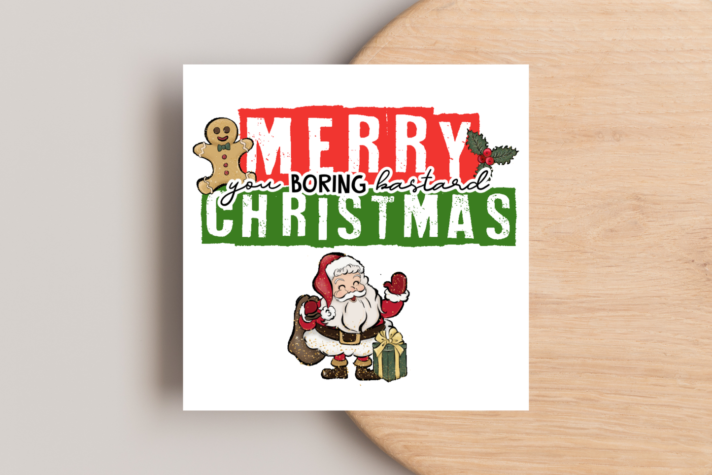 Merry Christmas Rude Christmas Card