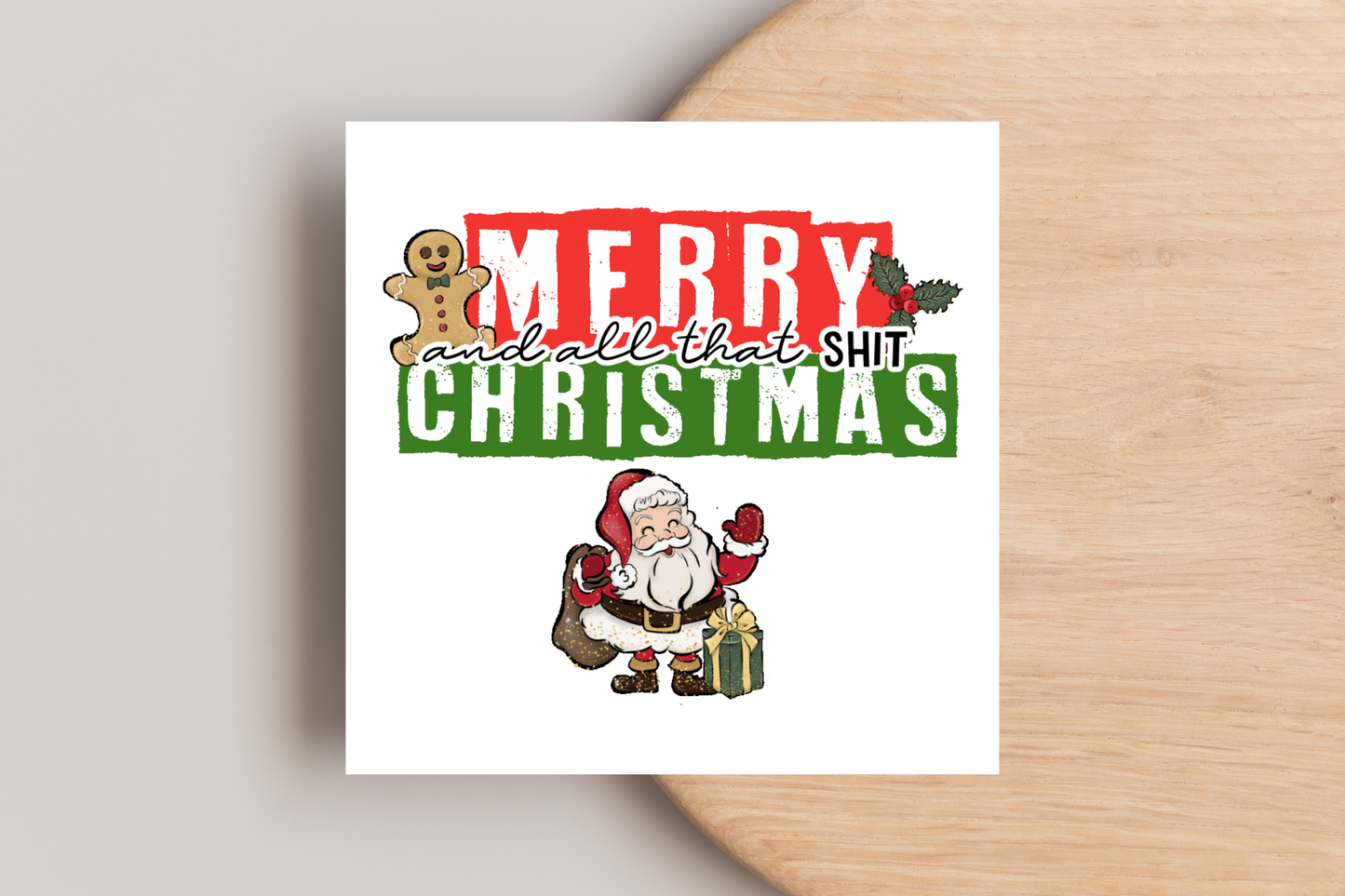 Merry Christmas Rude Christmas Card
