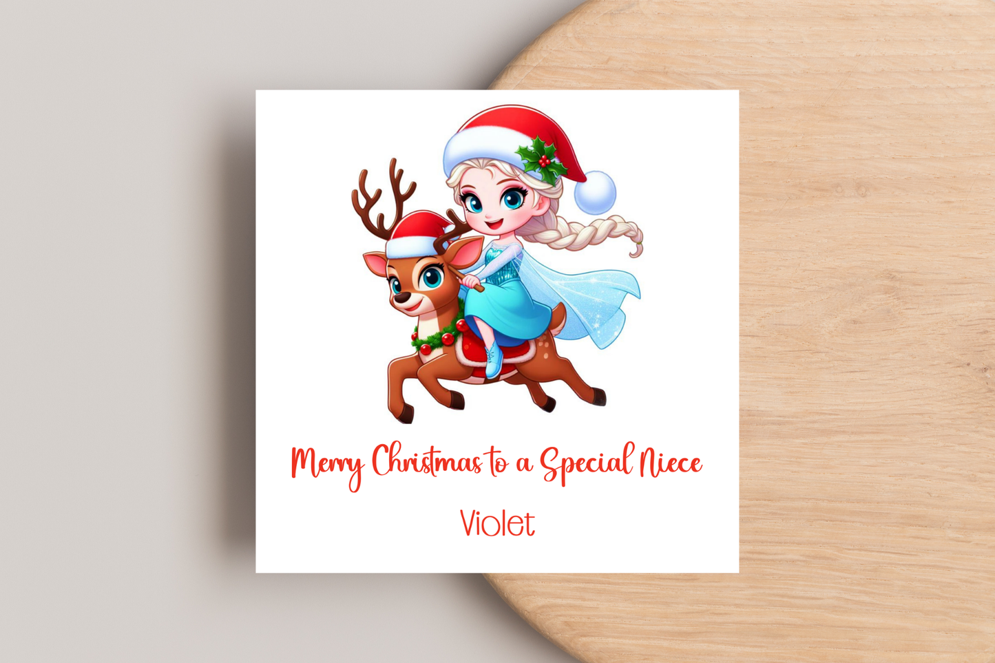 Personalised Frozen Christmas Card