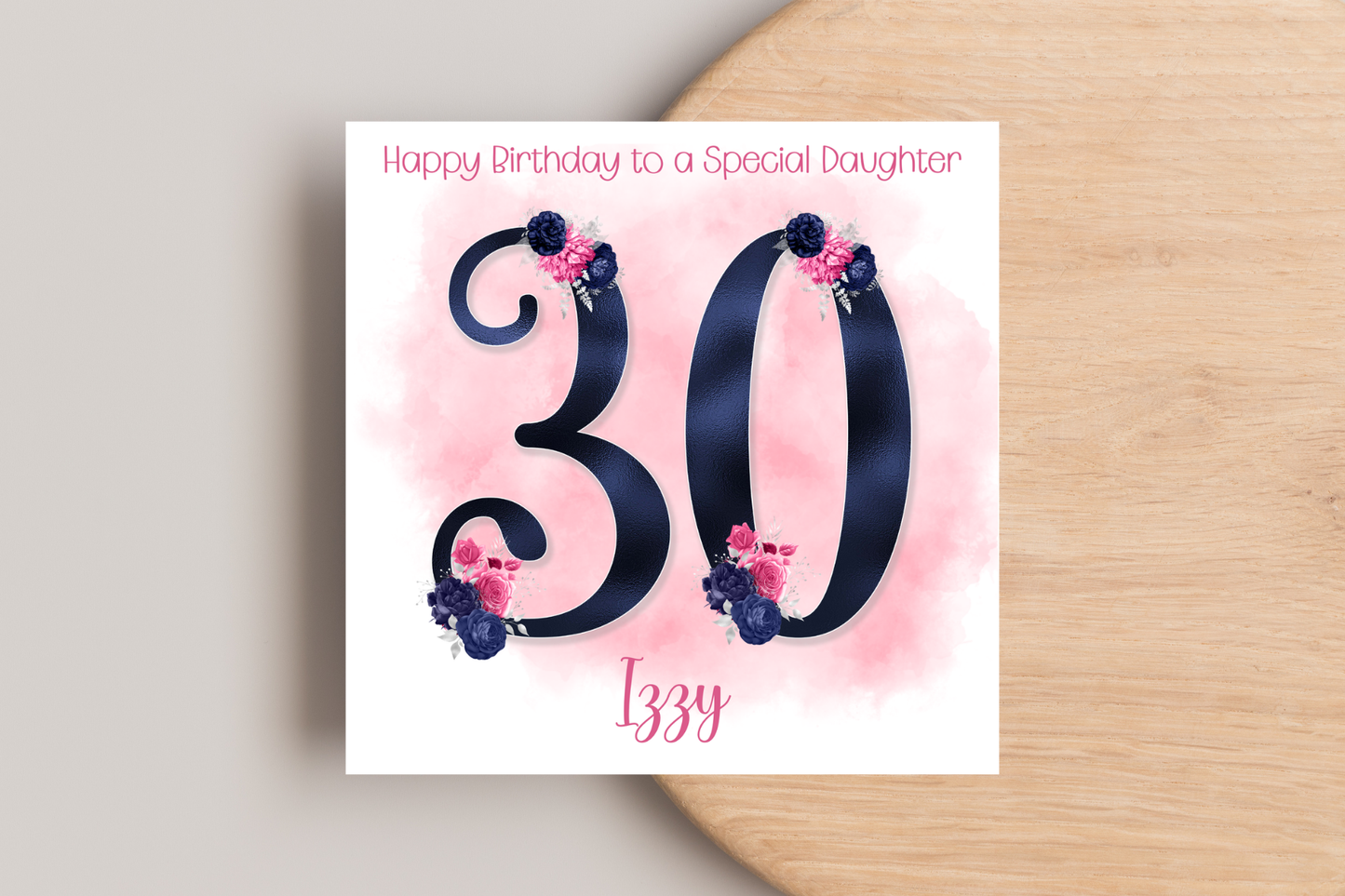 Personalised 30th Birthday Card