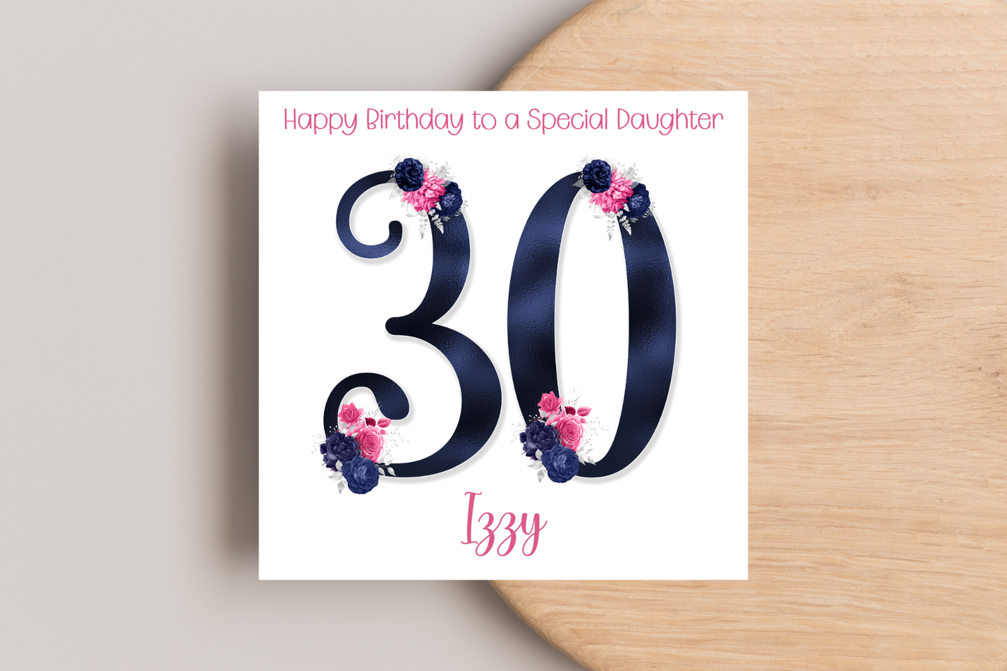 Personalised 30th Birthday Card