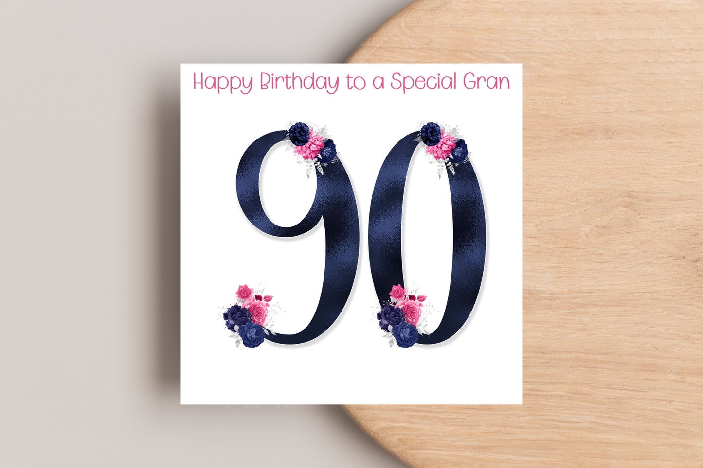 Personalised 90th Birthday Card