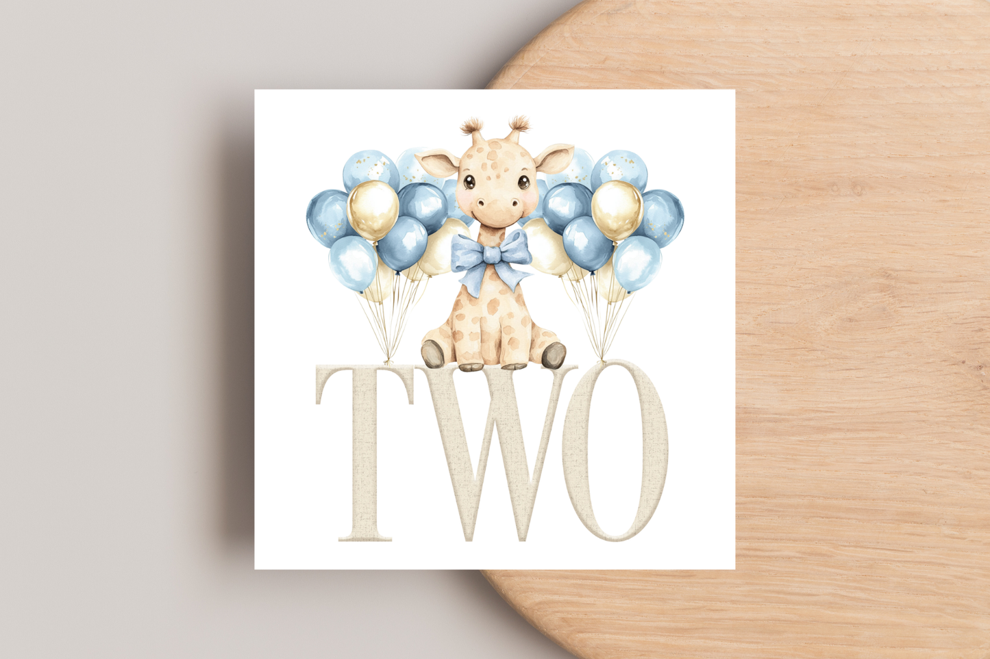 Giraffe Birthday Card