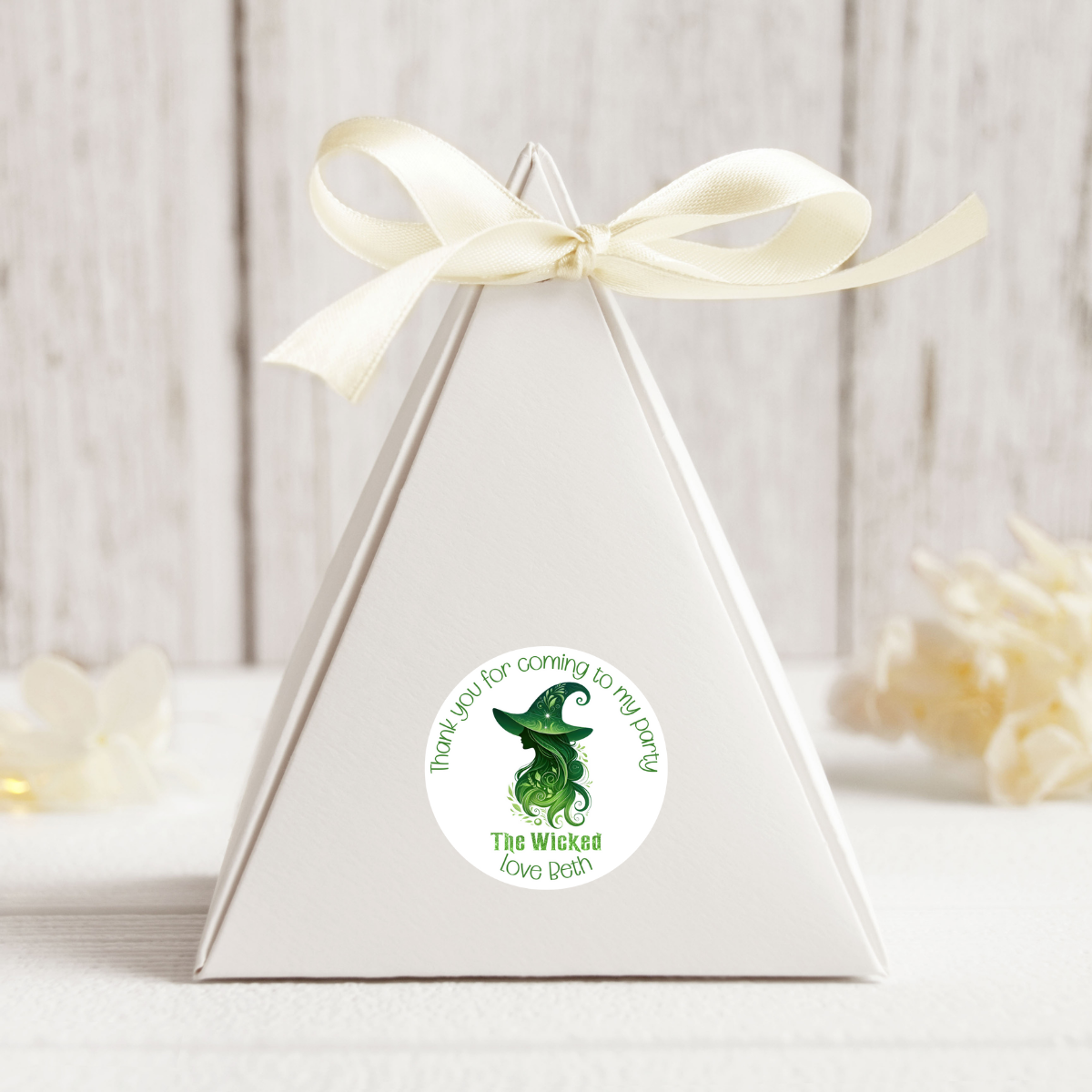 20 X Wicked Thank You For Coming To My Party Stickers: Personalise Your Party Favours!