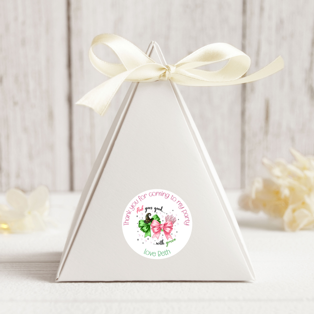 20 X Wicked Thank You For Coming To My Party Stickers: Personalise Your Party Favours!