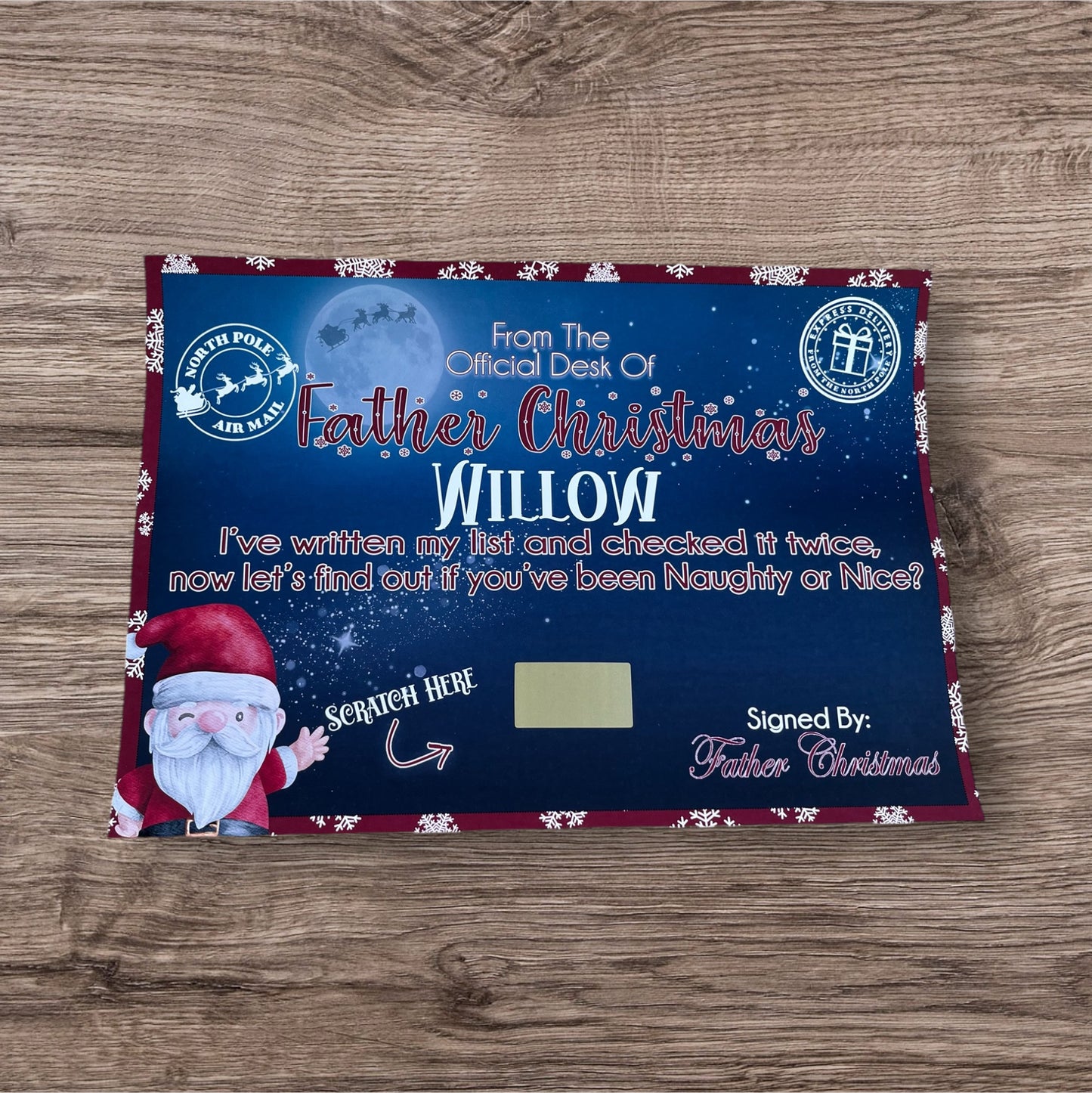 Personalised Naughty or Nice List Certificate
